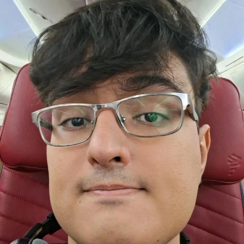 A picture of myself, using headphones